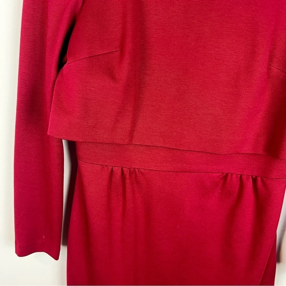 Trina Turk Long Sleeve Maroon Dress size 6 - Picture 3 of 9